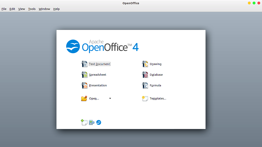 نرم‌افزارهای اوبونتو آپاچی اوپن‌‌آفیس Apache OpenOffice